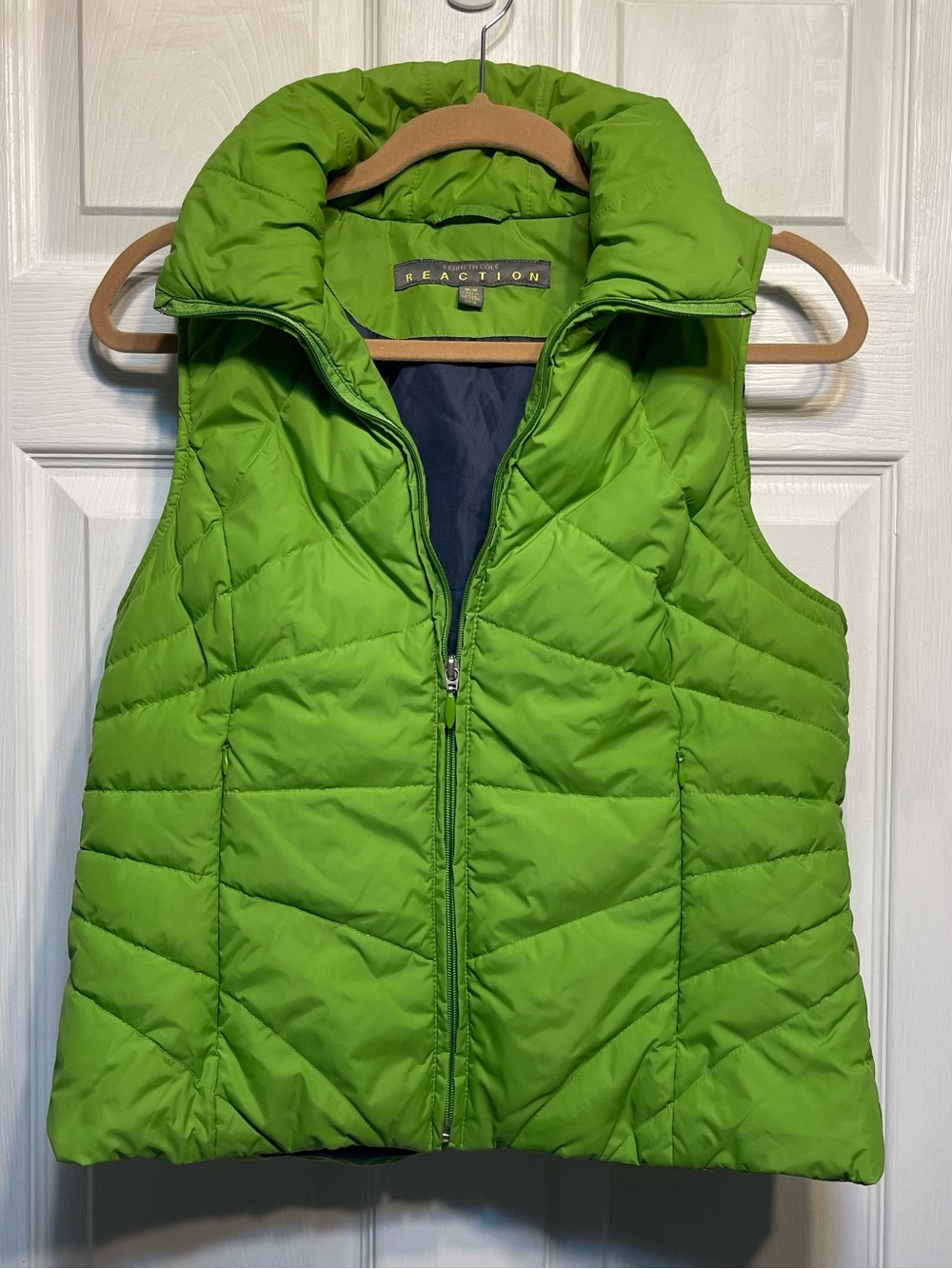 Kenneth Cole Reaction Bright Green Quilted Puffer Vest